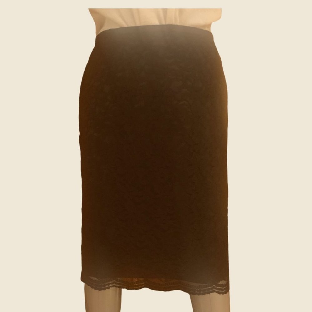 Ann Taylor Loft Black Straight Pencil Skirt